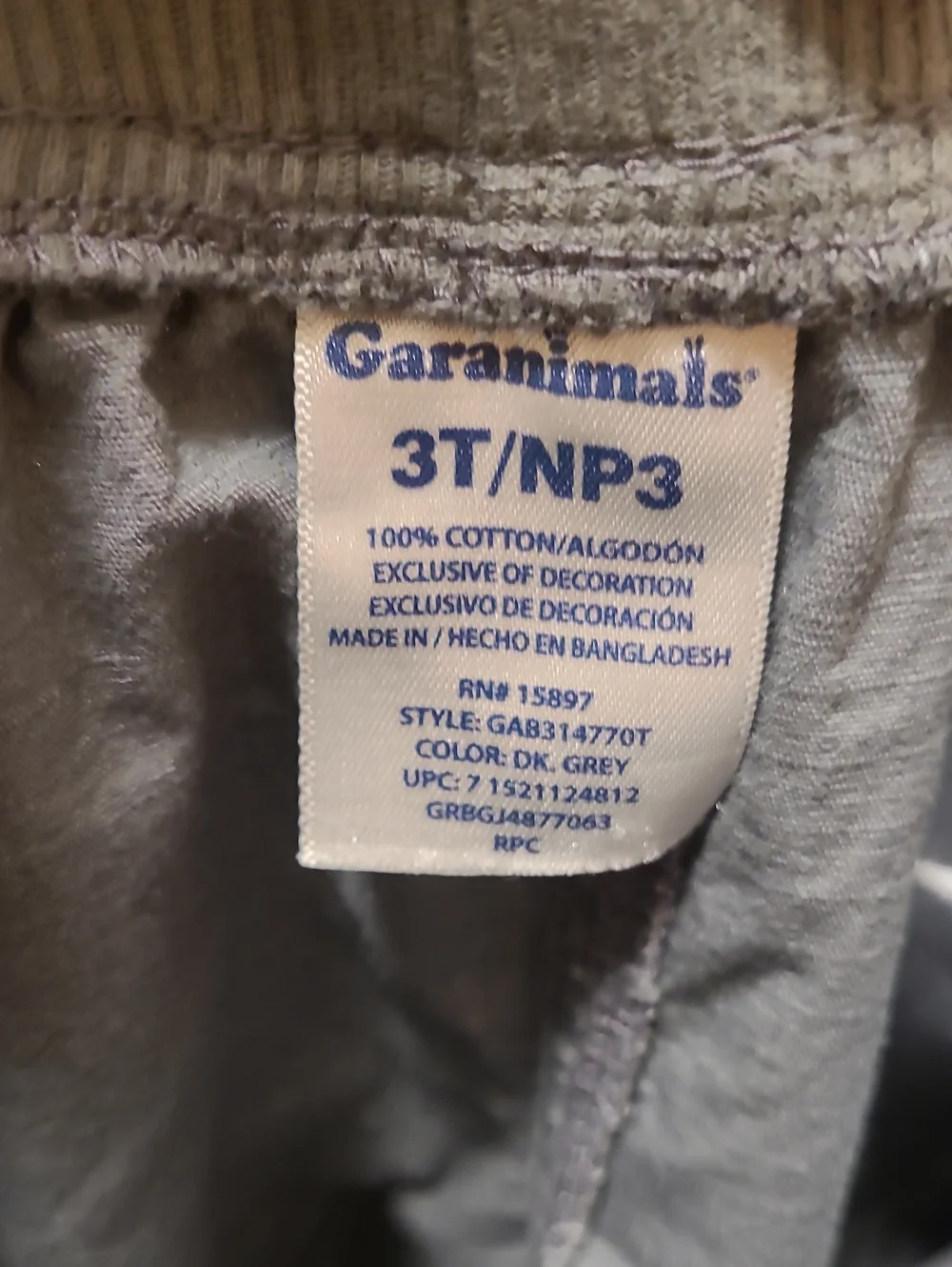 Garanimals boy grey